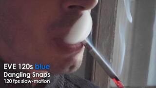 Smoking EVE 120s blue Dangle Snaps 161124 SLOW 120 fps