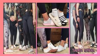 5 Girls Slipper and Sock Cock Crush I Savage Sisters