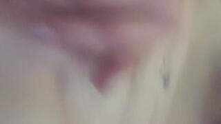 smoking while she fucks herself