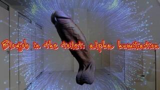 Blowjob in the toilet: alpha humiliation