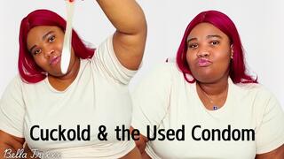 Cuckold & The Used Condom - Ebony BBW Goddess Bella Trixxx Cum Eating Instructions for Beta Loser Cuckolds (CEI) 720p