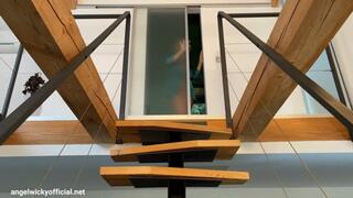 Masturbation on stairs