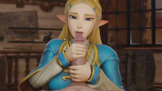 princess zelda sucking and sitting on dick