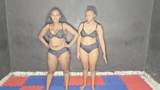 Black Panty Catfight Essa vs Suzzy