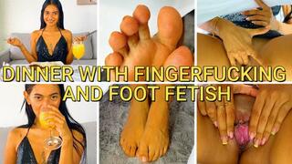 Dinner with finger fucking and foot fetish - Zuleyka