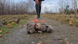 Tomatoes and Plushie Crush in Stiletto Boots