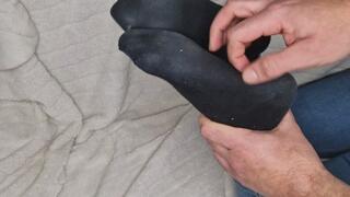 Tickling blacks socks