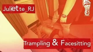 Juliette_RJ on a sexy Trampling with Facesitting - FORMOBILE DEVICES USERS - TRAMPLING - FACESITTING - FOOT GAGGING - FOOT FETISH