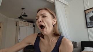 YAWNING NEAR THE COMPUTER 5