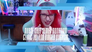 Nurse Cheebeezkneez Milks You Dry JOI Semen Donation Clinic