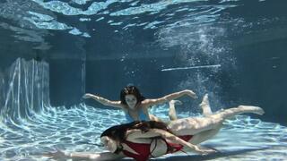 Swimming with Ziva and Nathalia