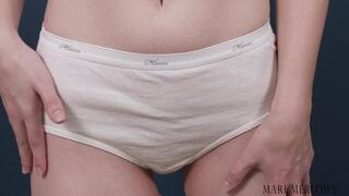 Panty Fetish White Cotton Granny Panties
