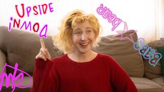 Upside Down!: Babs squirts on herself uses foolproof method!