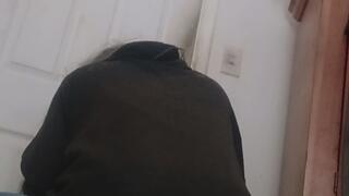 lucky Victim getting crushed by my big butt in blue jeans getting sat on By a Goddess ass