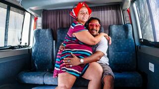 anal loving grandma sucking my dick on the bus