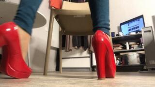 Heels and pantyhose!