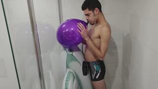 Zaadig and his inflatable dolphin