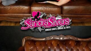 2902 Sandra Silvers - Nabbed wearing Knee Socks -Secretary Sandra gets Secured in Duct Tape, Pantyhose Encasement, Leather Straps & Cotton Clothesline in this Damsel Fan Scripted Film! HD Version