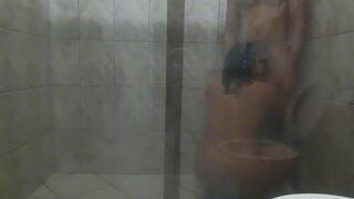 Part2 Sex in the bathroom with a big couple, big ass and big dick