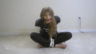 Aya Scarlett - Part 1 - Aya Balltied, Ballgagged, and Barefoot