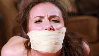Gorgeous Casey Calvert Tightly Bound, Sock gagged & Hogtied In Mechanical Breakdown! RE EDIT 2024
