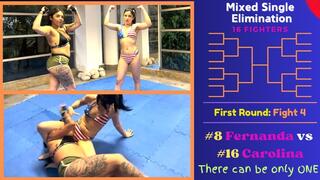 Fight 4 - 16 Person Elimination Tournament - Fernanda vs Carolina