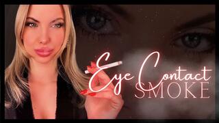 Eye Contact Smoke (Smoking Fetish, Face Fetish, Goddess Worship) 720MP4