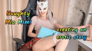 SCHOOL UNIFORM: Naughty Mia Mimi creating an erotic story(480p)