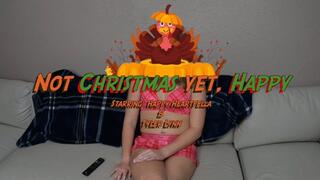 Not Christmas Yet, Happy! Starring: Happy Heartfella and Tyler Lynn - Tyler loves Thanksgiving but Christmas elf Happy thinks it's silly - Male Bondage Tape Bondage Tape Gag Femdom