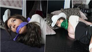 Zoe Grey: Cowgirl Gets Bound, Cleave Gagged and OTM Gagged by Latina! (+3min BTS)(4K)