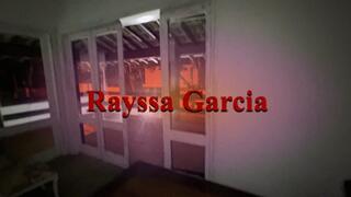 my hot submissive lying on the table receiving candles on her body - Full