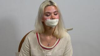 Tape Gag Therapy: Straitjacket and Microfoam Tape (starring Angelica)