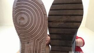 2321 Sneakers trampling with Alexia and Noemie