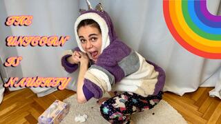 UNICORN IN A FUR COAT CRUSHED A MAGICAL COCK WITH ITS BIG ASS 4K