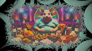 The Fat pig Porno game GRUB AND WANK