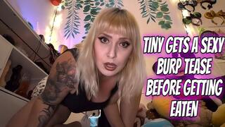 Tiny Gets A Sexy Burps Tease Before Getting Eaten