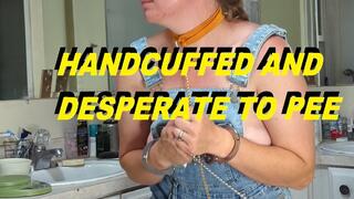 Tied and desperate to pee
