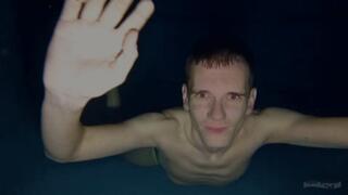 553 - MEN ONLY - In Our Pool At Night