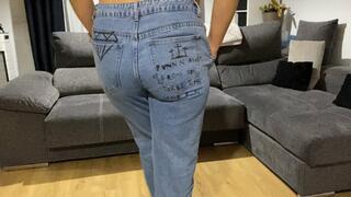 queefing, pussy fart in the jeans