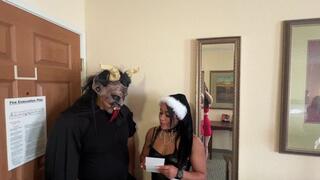 Lauren Sophia Gymnast Alexia and Melody Mynx in: Krampus amd his Little Helper