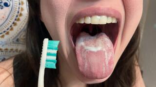 Mouth Tour While Brushing Teeth