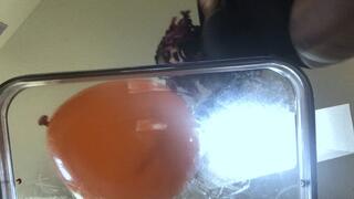 Balloons - Goddess MXDominion Popping Balloons barefoot 4k, crush, food and object crush, foot domination