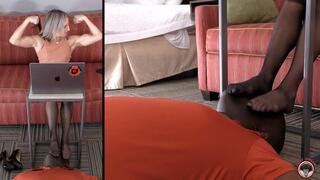 Lora Worshipped in Pantyhose