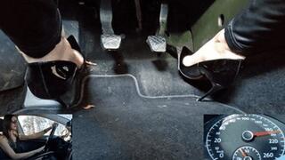 Angry and fast driving on the Autobahn