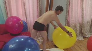 Cédric burst 21 balloons