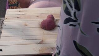 CRUSHING HIS COCK IN MY BLACK FLATS AND BAREFOOT, WITH CUM SHOT CAMERA 4