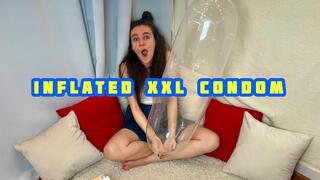 I BLOW UP A NEW BRAND OF XXL CONDOMS AND SPIT ON IT 4K ENG SUB