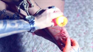 Captive Unicorn For Foot Worship And Wax Play