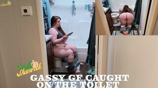 Gassy GF Caught On The Toilet