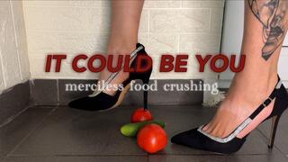 High Heels vs Cucumber & Tomatoes, A Crushing Experience